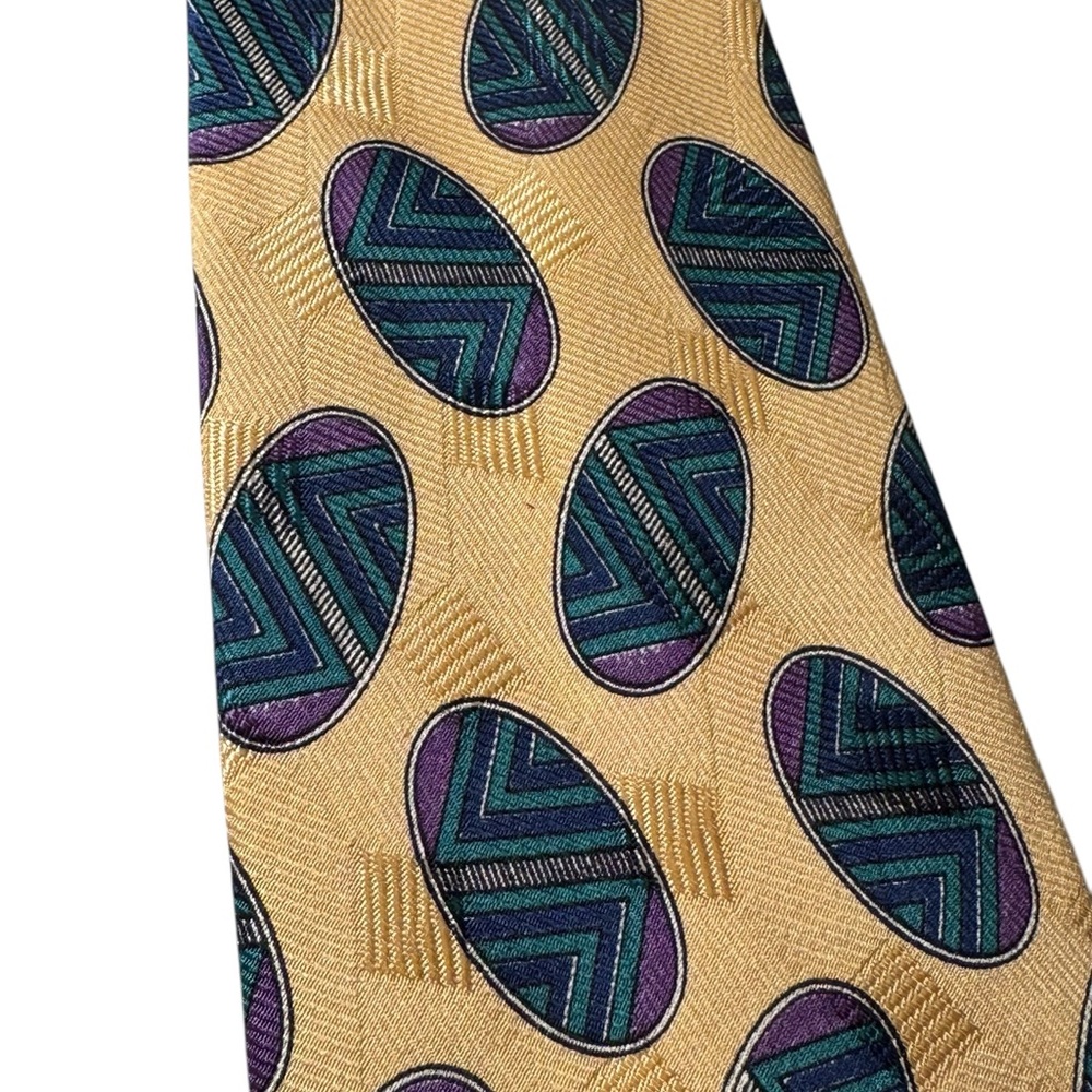 Nice High End Yellow Robert Talbott Best of Class Silk Neck Tie Italy MINTY - Picture 4 of 11